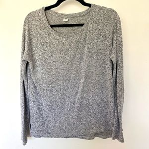 Old Navy Speckled Grey Long Sleeve Shirt